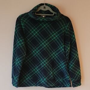 Talbots Green and Black Turtleneck Sweater - Size MP